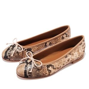 Margaux The Demi Snakeskin Pattern Ballet Flats